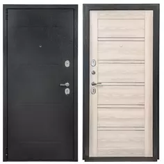 Дверь входная металлическая Порта Р-2 Riviera Ice 980 мм левая цвет антик серебро Без бренда