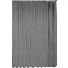 Тюль на ленте Батист альба 300Х280 см цвет серый Без бренда