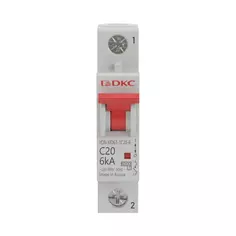 Автоматический выключатель DKC YON MD63 1P C20 А 6 кА