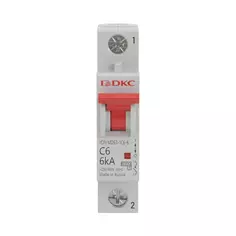 Автоматический выключатель DKC YON MD63 1P C6 А 6 кА