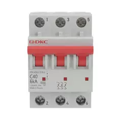 Автоматический выключатель DKC YON MD63 3P C40 А 6 кА