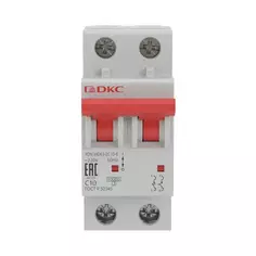 Автоматический выключатель DKC YON MD63 2P C10 А 6 кА