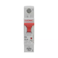 Автоматический выключатель DKC YON MD63 1P B6 А 6 кА