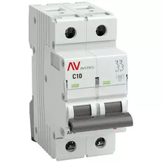 Автоматический выключатель EKF Averes AV-6 2P C10 А 6 кА mcb6-2-10C-av