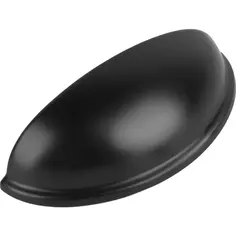 Ручка-кнопка мебельная Блэкшелл 76 мм, цвет черный Larvij