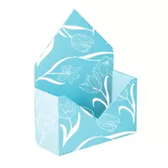 Коробка-конверт для цветов Симфония 18x24 см цвет бирюзовый
