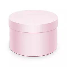 Коробка подарочная Симфония ø19 h10 см цвет розовый