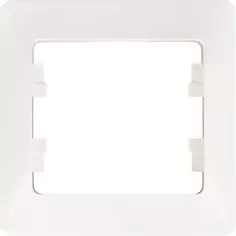 Рамка для розеток и выключателей Schneider Electric Glossa 1 пост одинарная цвет молочный
