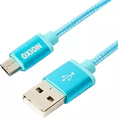 Кабель Oxion USB-micro USB 1.3 м 2 A цвет синий