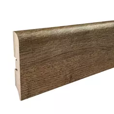 Плинтус напольный Дуб Веллингтон МДФ 0.08x2.4 м цвет коричневый Без бренда