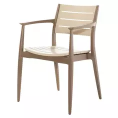 Кресло Novussi Regnum 82x58 см пластик цвет кофейный/капучино Без бренда