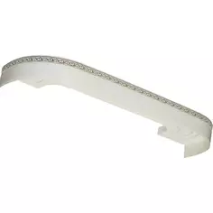 Карниз двухрядный составной Флора 240 пластик цвет белый глянец Legrand