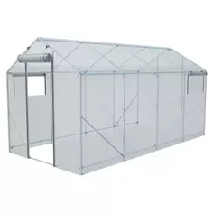 Теплица домик 200x400 см с тентом Без бренда