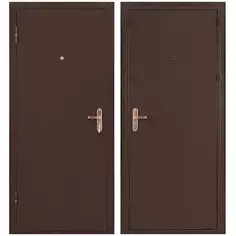 Дверь входная металлическая Профи Pro 206x96 см левая антик медь Без бренда