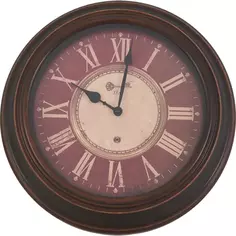 Часы настенные Dream River круглые пластик цвет черно-коричневый ø40,5 см