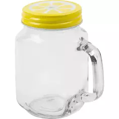 Кружка Коктейль Лимон 0.49л стекло Без бренда