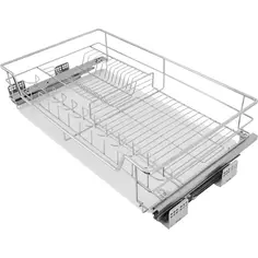 Корзина-сушка выдвижная Jet 80 см с доводчиком цвет хром Без бренда
