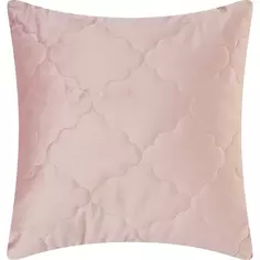 Подушка Ромб 50x50 см цвет розовый Linen Way