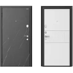 Дверь входная металлическая Премиум New 88x205 см левая силк милк Doorhan