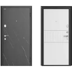 Дверь входная металлическая Премиум New 98x205 см правая силк милк Doorhan