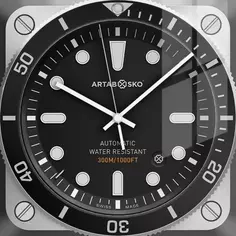 Часы настенные Artabosko Морис квадратные стекло цвет серый бесшумные 30x30 см Без бренда