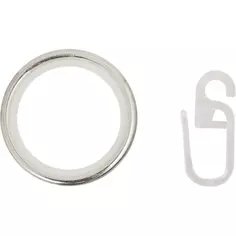Кольцо с крючком Inspire металл цвет хром 20 см 10 шт