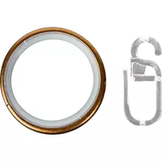 Кольцо с крючком Inspire металл цвет античная медь 20 мм 10 шт