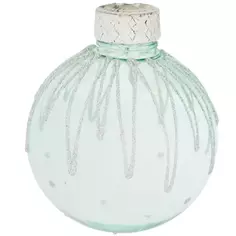 Елочный шар «Изморозь» ø8 см пластик мятный Без бренда
