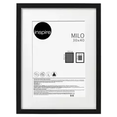 Рамка Inspire Milo 30x40 см цвет черный