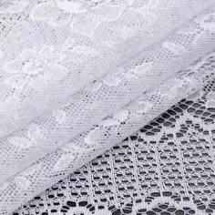 Тюль 1 м/п Розочки жаккард 150 см цвет белый Tex Republic