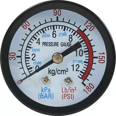Манометр для компрессора Pegas Pneumatic 4802 12 бар 1/4 дюйма
