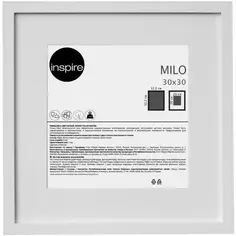 Рамка Inspire Milo 30x30 см цвет белый