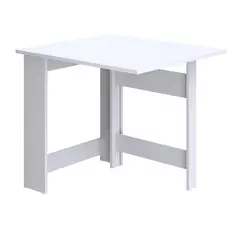 Стол обеденный откидной 16.6-67x75x75 см прямоугольный ДСП цвет белый Без бренда
