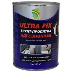 Грунт-пропитка для сухих и влажных помещений Радуга Ultra Fix прозрачный 0.9 л