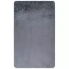 Ковер полиэстер Bingo 50х80 см цвет серый Без бренда