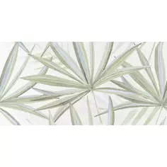 Декор настенный LB Ceramics Моана 19.8x39.8 см матовый цвет бело-зеленый