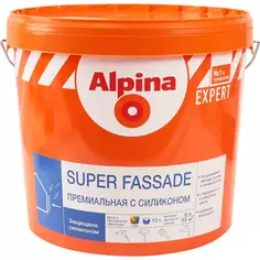 Краска водно-дисперсионная Alpina Super Fassade прозрачная база C 9 л