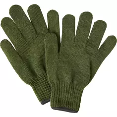 Перчатки для зимних садовых работ акриловые размер 10 цвет зеленый Без бренда