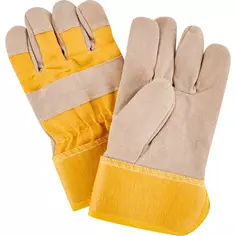 Перчатки спилковые PT2111 размер 10/XL, утепленные Без бренда