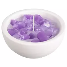 Свеча ароматизированная в гипсе Лаванда фиолетовая 6 см Без бренда