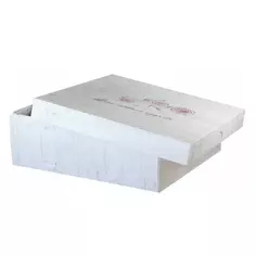 Коробка для хранения Розалия 04 30.5x30.5x10 см полипропилен разноцветный Без бренда