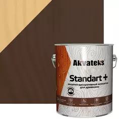 Антисептик защитно-декоративный Akvateks Standart полуматовый орех 2.7 л Акватекс