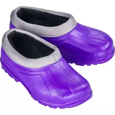 Галоши утепленные женские размер 41 фиолетовый Без бренда