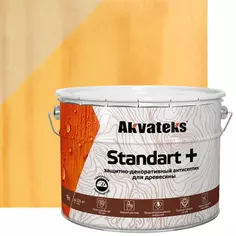Антисептик защитно-декоративный Akvateks Standart полуматовый сосна 9 л Акватекс