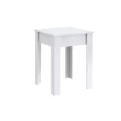 Стол обеденный 58x75 см квадрат ДСП цвет белый Без бренда