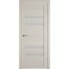 Дверь межкомнатная остекленная с замком и петлями в комплекте Ларчи-2 90x200 см ПВХ цвет дуб филадельфия VFD