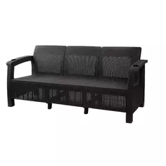 Диван Ротанг-плюс 188x70x79 см полипропилен мокко Без бренда