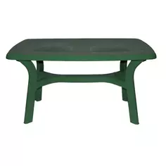 Стол садовый прямоугольный Премиум складной 140x85x72.5 см полипропилен темно-зеленый Без бренда