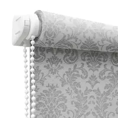 Штора рулонная Legrand Дамаск 60х175 см серебро