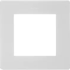 Рамка для розеток и выключателей Simon 24 1 пост цвет алюминий